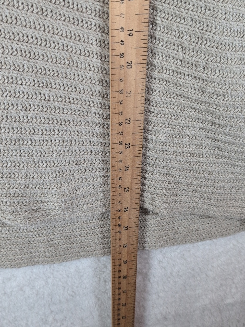 Free People Ivory Ribbed V-Neck Sweater - Picture 4 of 7